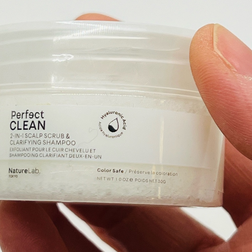 NWT NatureLab Tokyo Perfect Clean Scalp Scrub & Clarifying Shampoo Travel 1.0 oz